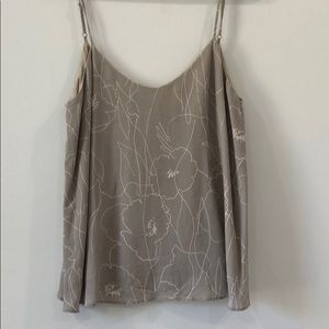 Oak + Fort minimalist floral art camisole